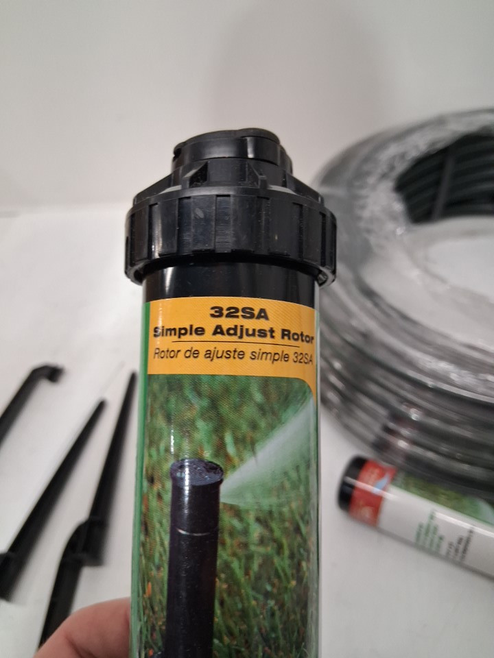 RAIN BIRD in-ground click-n-go pro rotor garden hose connection pop up sprinkler system (model: 32he) image 4