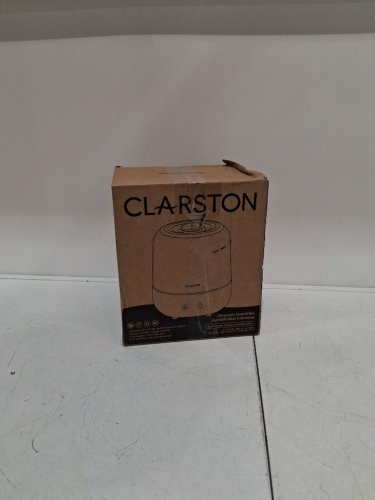 clarston cool mist humidifier for bedroom - light off auto shut off easy top fill humidifier - 2l - white (model: 10056) image 2