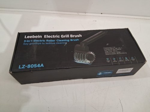 LEEBEIN ELECTRIC RECHARGABLE GRILL CLEANER BRUSH WITH 3 HEAD OPTIONS - BLACK (MODEL: LZ-8054A) image 2