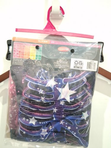 GIRL'S GOODMARK STARRY SKELLY SKELETON COSTUME - MEDIUM (8-10) - BLACK/ PURPLE/PINK (style: CA31622M) image 3