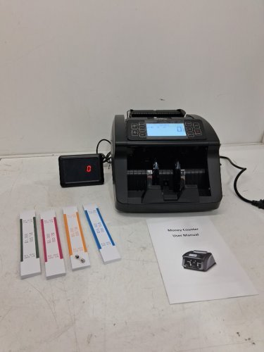 ANEKEN MONEY COUNTER MACHINE - UV/MG/MT/IR/DD COUNTERFEIT DETECTION - 3.7" LCD DISPLAY CASH COUNTING MACHINE - 1200 BILLS PER MINUTE - BLACK (MODEL: AL-5800) image 2