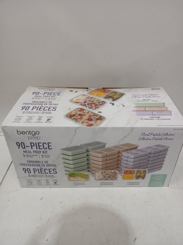 90PC Bentgo Meal Prep Containers - TEAL/PINK/PURPLE (model: 1865871) image 2