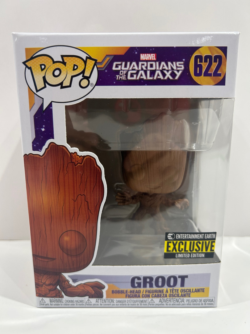 Funko pop! **earth exclusive** Marvel guardians of the Galaxy - groot bobble head (#622) image 2