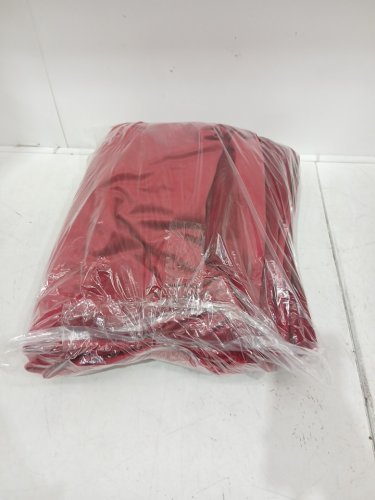 (1 panel) Shiny luxury Extra Long Light Blocking Velvet Curtains with rod pockets - 100" x 144" - ruby / red image 2