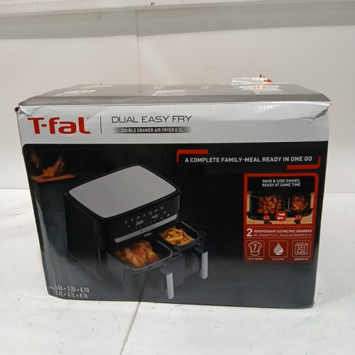 T-fal 7-in-1 Dual Easy Fry XL Air Fryer with 2 Baskets - 8.7qt - black (model: EY901850) image 2