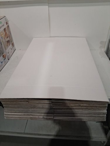 20pk office works tri-fold project and presentation display boards - 48" x 36" - white/black image 3