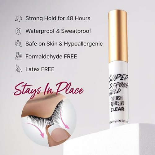 2PK I ENVY EYELASH ADHESIVE - super strong hold - waterproof - clear (model: KPEG06) image 2