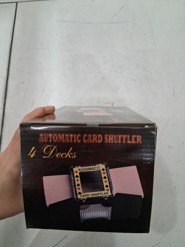 AUTOMATIC CARD SHUFFLER - UP TO 4 DECKS - BLACK image 3