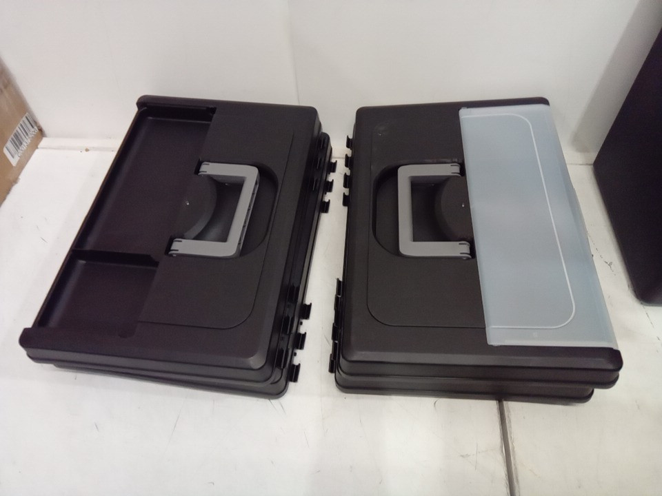 4PK IRIS USA Portable Letter Size File Organizer with Lid - BLACK/CLEAR (MODEL: 586450 / hfb-24e-top) image 4