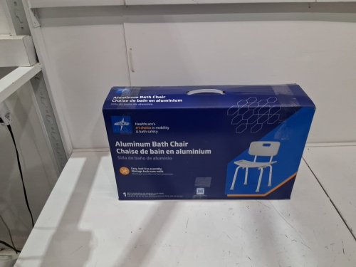 MEDLINE GUARDIAN DELUXE ALUMINUM BATH CHAIR - 400lbS CAP - Grey (MODEL: G2-101KRX1) image 2