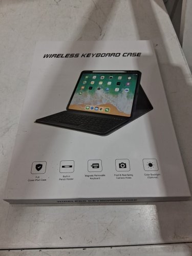 WIRELESS BLUETOOTH KEYBOARD FOLIO CASE FOR IPAD 9TH/8TH/7TH GEN 10.2" AND IPAD PRO 10.5" - BLACK (MODEL: LZ-KBC10.2-10S-B) image 2