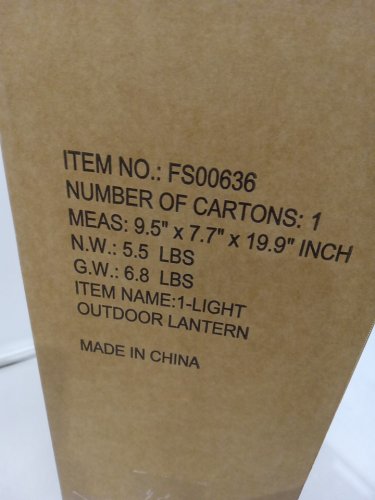 Metallic Moon Outdoor Lantern Style Wall Light with Dusk to Dawn Sensor - 5W - Matte Black  (Model: FS00636) image 5