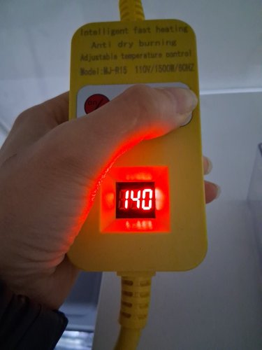 IMMERSION HEATER WITH ANTI-DRY BURN PROTECTION AND REAL-TIME TEMP DISPLAY/CONTROL - YELLOW image 7