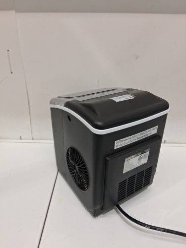 EUHOMY Countertop Ice Maker Machine with Handle, Basket and Scoop - MAKES 26LB/Day - BLACK (MODEL : im-06d / IM001-Bbl-CAEH) image 7