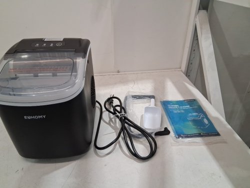 EUHOMY COUNTERTOP ICE MAKER - MAKES 26LBS/DAY - BLACK (MODEL: IM-06D) image 3