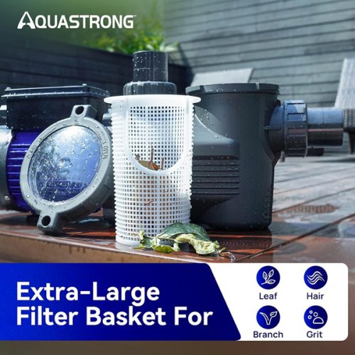 AQUASTRONG in/Above Ground Pool Pump - 1.5hp - 4975GPH - 115V - Blue/black (MODEL: PSP150AD) image 4