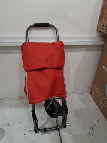 Bios Living Insulated Shopping Cart - 13" x 8" x 33" - 55lb max - red image 2