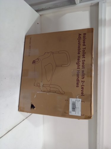 Raised Toilet Seat with 2-Level Adjustable Height Handles - (model: rf07-0011) image 2