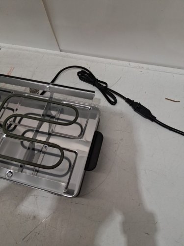 SALTON PARTY GRILL/GRIDDLE & RACLETTE - BLACK (MODEL: PG1645) image 7