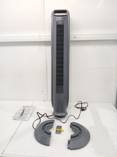Seville Classics UltraSlimline Indoor Bladeless Oscillating Tower Fan - 40" - black (model: ehf10201n) image 3