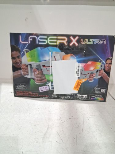 2PK LASER X ULTRA REVOLUTIONTWO PLAYER LONG RANGE LASER TAG BLASTER SET - WHITE/ORANGE (MODEL: 87554) image 4