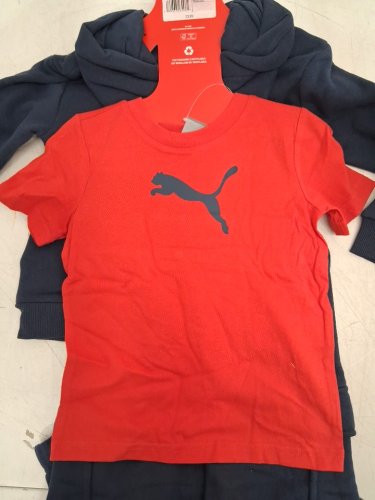 3PC PUMA Boys Hoodie, Shirt & Pants Set - Size 3 - Blue/Red (Style: 8888001) image 3