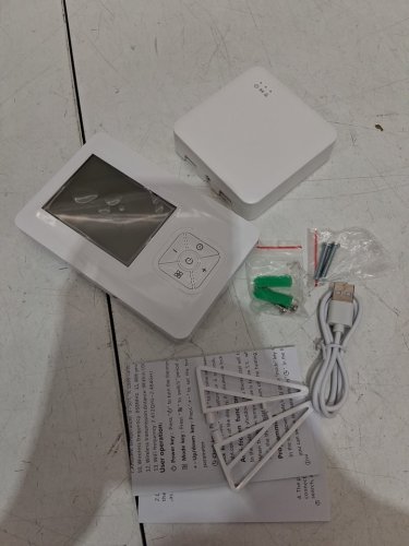 heating thermostat - compatible with alexa - smart life - tuya and google assistant - white (model: me901h) image 3
