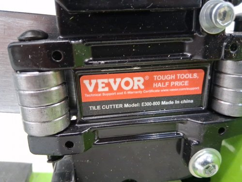 manual tile cutter with laser guide - 31.5" max cutting width, 15mm (0.6") max cutting thickness - green - (model: e300-800) image 7
