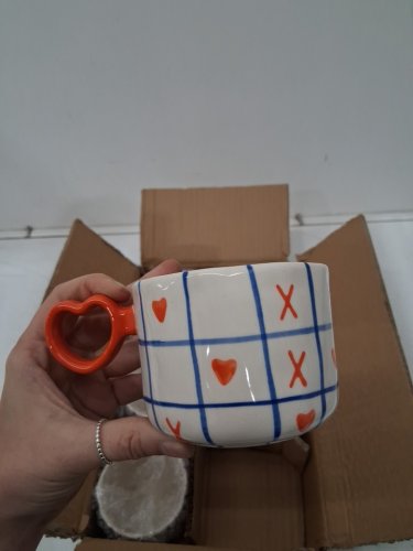 6PK DANICA BRANDS  I Heart You XOXO mug - 11OZ - WHITE/BLUE/RED - (MODEL:JMG4194D) image 4