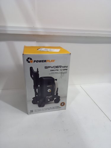 powerplay spyder mini electric pressure washer - 1900psi - black (model: spym1900vc) image 2