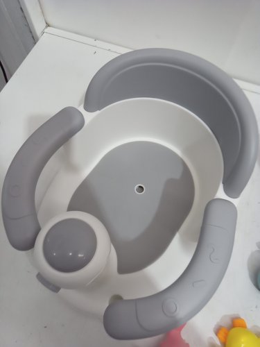 4pc Open Design Bathtub Seat for sitting up with toys - 6-12m - multicolor image 4