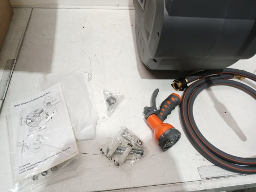 ROYWEL Automatic Rewind Wall-Mounted Outdoor Hose Reel - 5/8" 100FT - GREY (MODEL : ry-hr58100) image 4