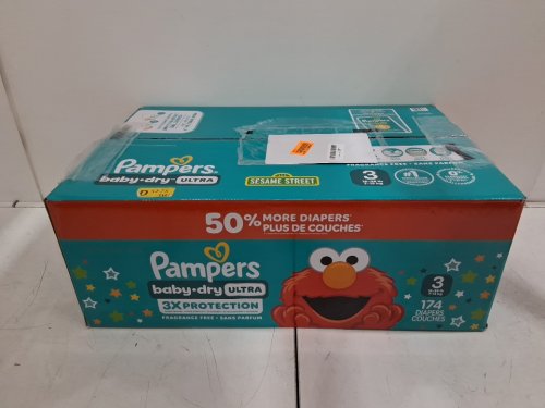 174pk pampers Baby Dry Ultra Diapers - size 3 (16-28lbs) - elmo image 2