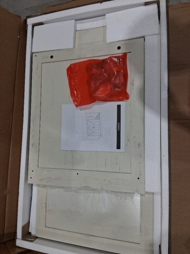 Hzuaneri Cat Litter Box Enclosure - 31.5 x 19.7 x 20.9 - rustic brown/white - (MODEL:cb85214x) image 4