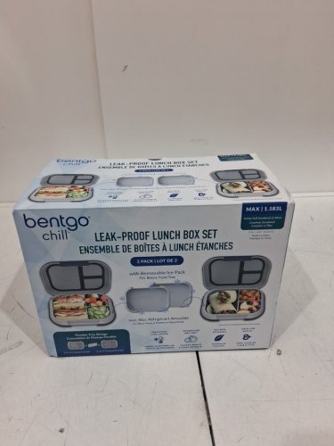 2PK Bentgo Chill Lunch Box - 5CUPS - BLUE/grey (MODEL:1962134) image 2
