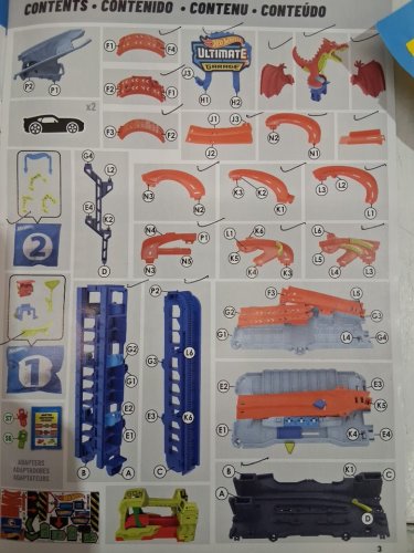Hot Wheels Let's Race City Ultimate Garage Playset With 2 Toy Cars & Storage For 50+ Cars - MULTICOLOUR (MODEL: HKX48-9566) image 6