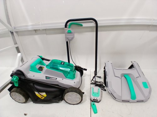 Litheli Cordless 20v lithium Lawn Mower with Brushless motor *tools only* - 13"- Green/grey (Model: D03004551) image 3