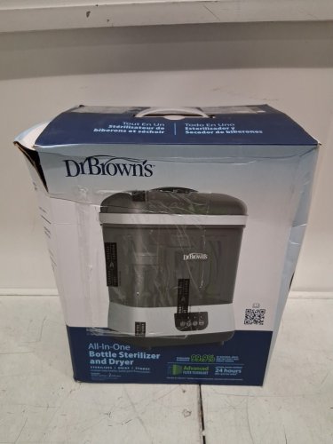 DR. BROWNS ALL-IN-ONE BABY BOTTLE / PACIFIER STERILIZER & DRYER - GREY (MODEL: AC177) image 2