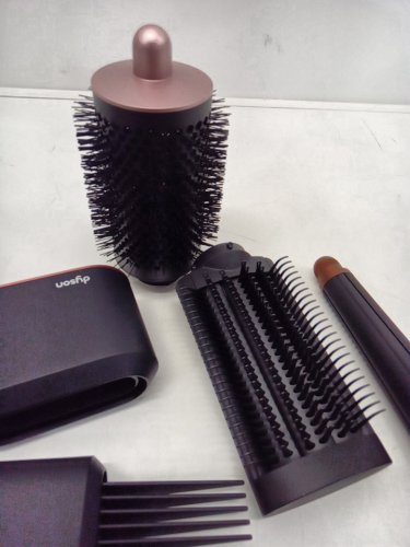 6PC DYSON i.d curly + coily airwrap multi styler and hair dryer with bluetooth - amber silk ( model: hs08) image 6