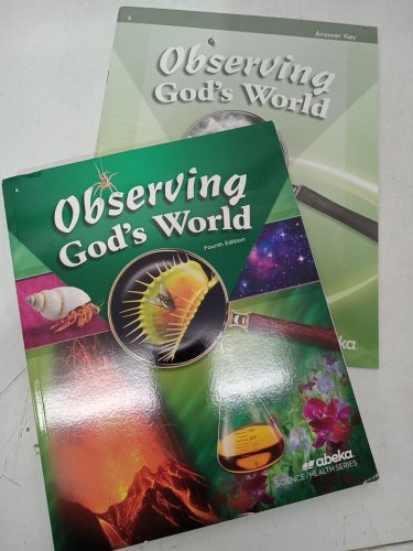 2PC Abeka Observing God's World Workbook with Answer Key image 3
