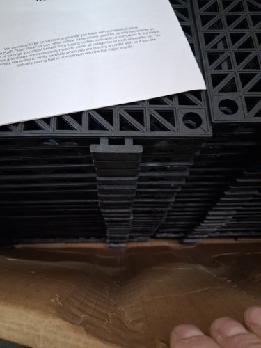 50PK MODULAR INTERLOCKING DRAINAGE MATS - 12" X 12" - BLACK (MODEL: 30*30*1.5CM-B) image 3