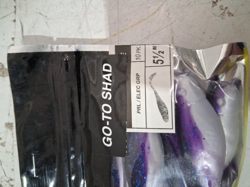 10pk go-to shad -prl/elec grp - 5.5'' - purple image 4