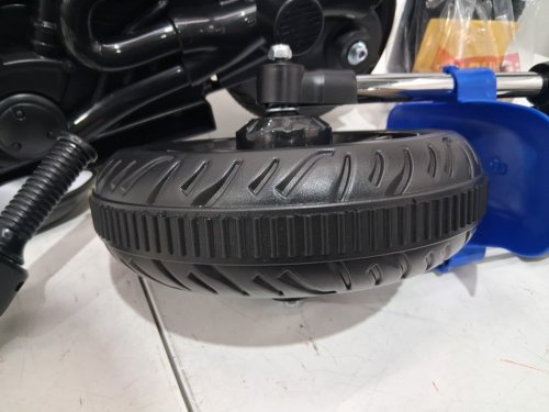Kids GARVEE Electric 3-Wheel Ride On Motorcycle wITH Training Wheels - 12V - BLUE/BLACK -(MODEL: wh8898) image 6