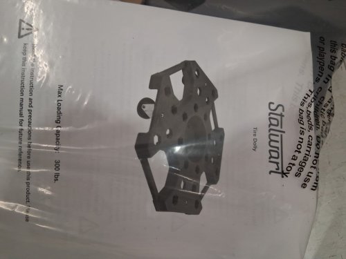 stalwart Tire Dolly, 300LB Capacity -grey (Model: 75-CAR2030) image 4