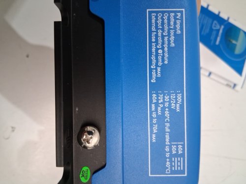 Victron Energy blueSolar MPPT 100V 50 amp 12/24-Volt Solar Charge Controller - blue (MODEL: SCC110050210) image 6