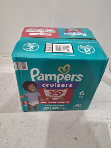 48PK PAMPERS CRUISERS 100% LEAKPROOF 360° GAP-FREE FIT DIAPERS - SIZE 6 image 2