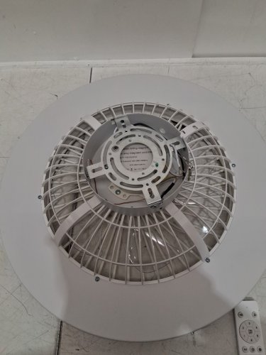 powrol low profile flush mount ceiling fan with lights and 6 wind speeds - 19" - 3000K to 6000K  - white image 5