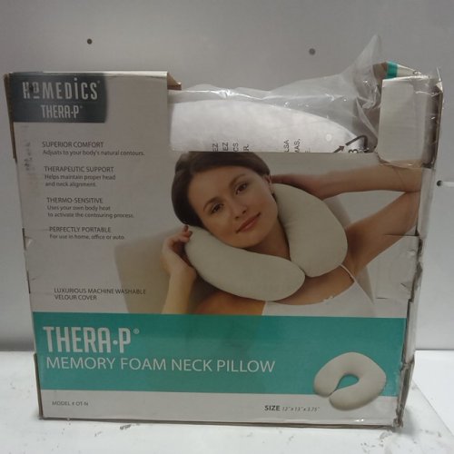 homedics THERA-P MEMEORY FOAM NECK PILLOW - white (MODEL: OT-NC) image 2