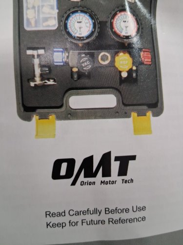 Orion Motor Tech AC Manifold Gauge Set 4 Valve Automotive AC Gauges - R410a R22 R134a Refrigerant - multicolor -  model:5864299654 image 5