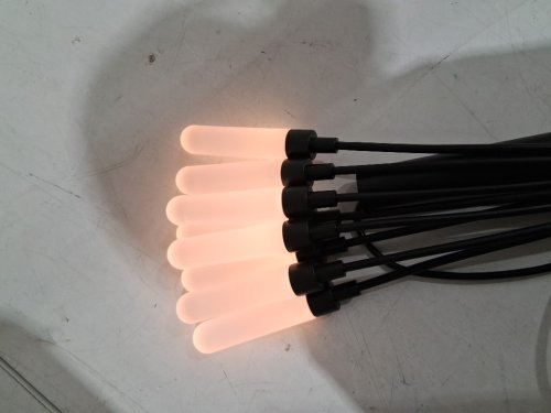 4pk Aurora Lighting outdoor Solar Firefly cluster light - 3" x 3" x 28" - 25LM - multicoloured/black (model: 1938050) image 3